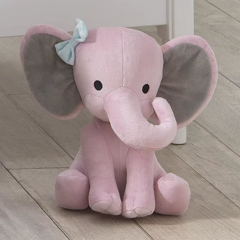 25Cm Gray Elephant Stuffed Plush Toys Kawaii Animals Soft Sleeping Stuffed Pillow Doll Plushie for Baby Room Decorative Gifts